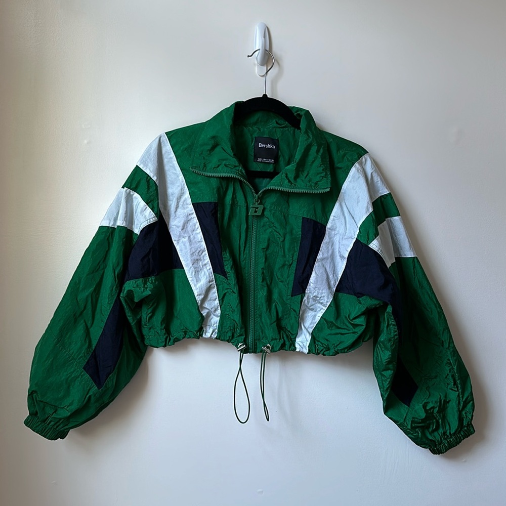 60s inspired cropped  windbreaker